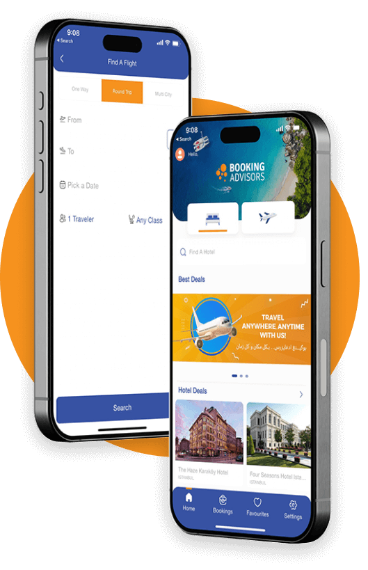 Booking Advisor Mobile Application Screenshot